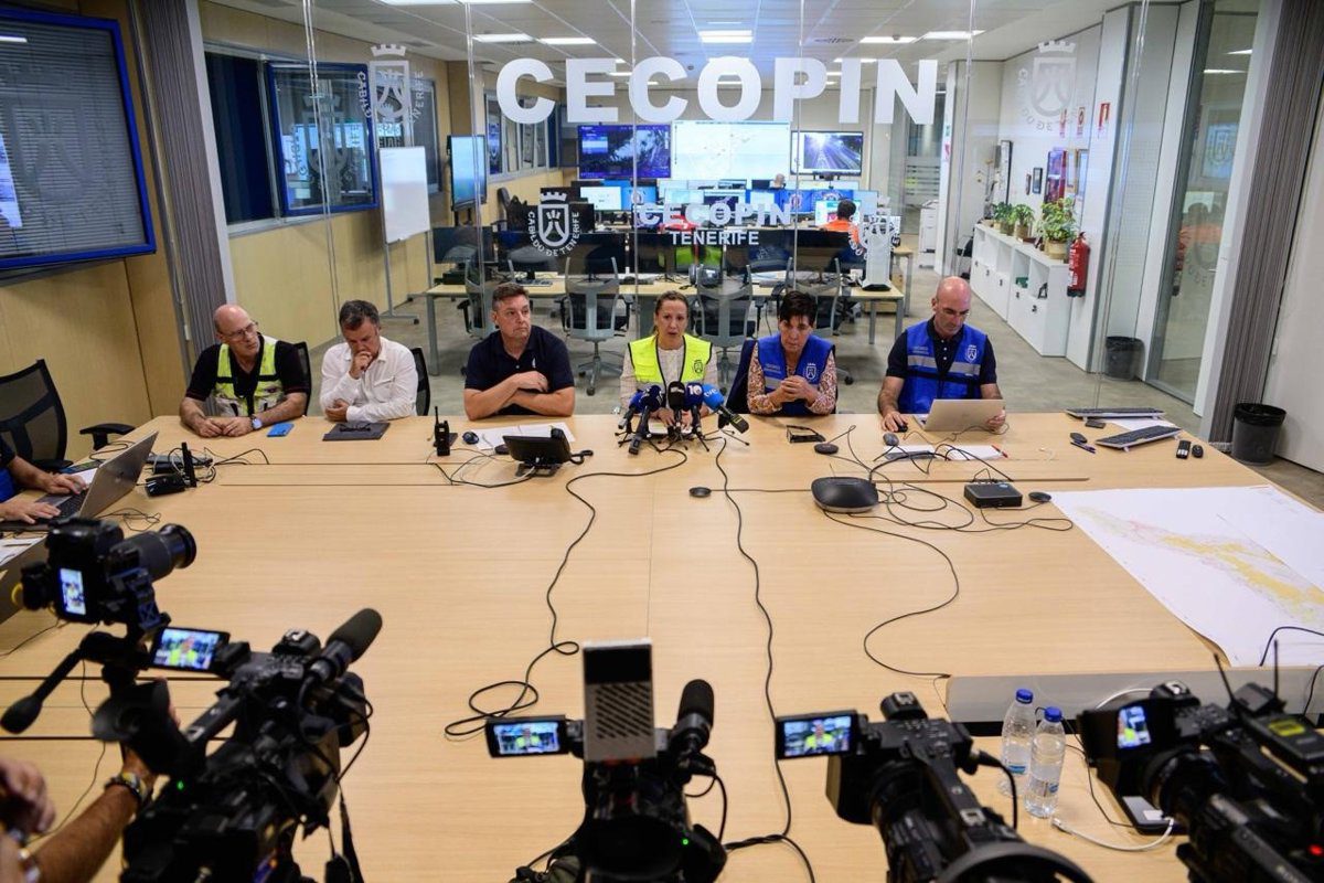 Tenerife registra más de una decena de incidencias en las primeras horas del paso de la borrasca ‘Claudia’