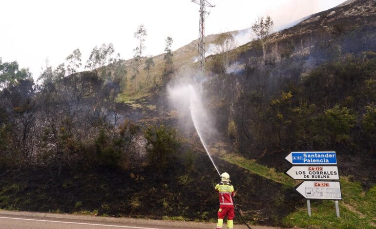 Cantabria controla los incendios del Dobra, Bejes y Pendes y no registra ninguno activo