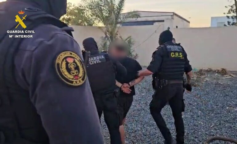 Prisión para nueve de los detenidos en Almería tras la incautación de una tonelada y media de cocaína