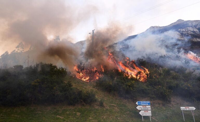 Cantabria amanece sin ningún incendio forestal activo y mantiene controlados los de Bejes y el Dobra