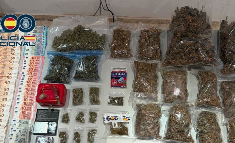 Desmantelan en Alzira un punto negro de venta de droga y detienen a dos personas