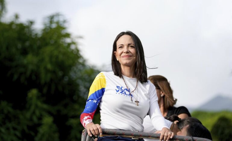 La opositora María Corina Machado presenta una hoja de ruta para el futuro de Venezuela