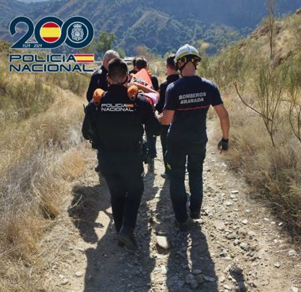 Rescatado un ciclista que sufrió un accidente en Granada