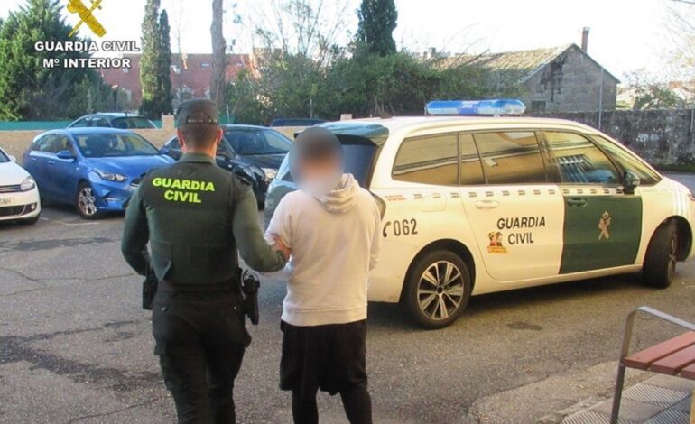 Detenido un hombre por un robo en una cafetería de Meaño (Pontevedra)