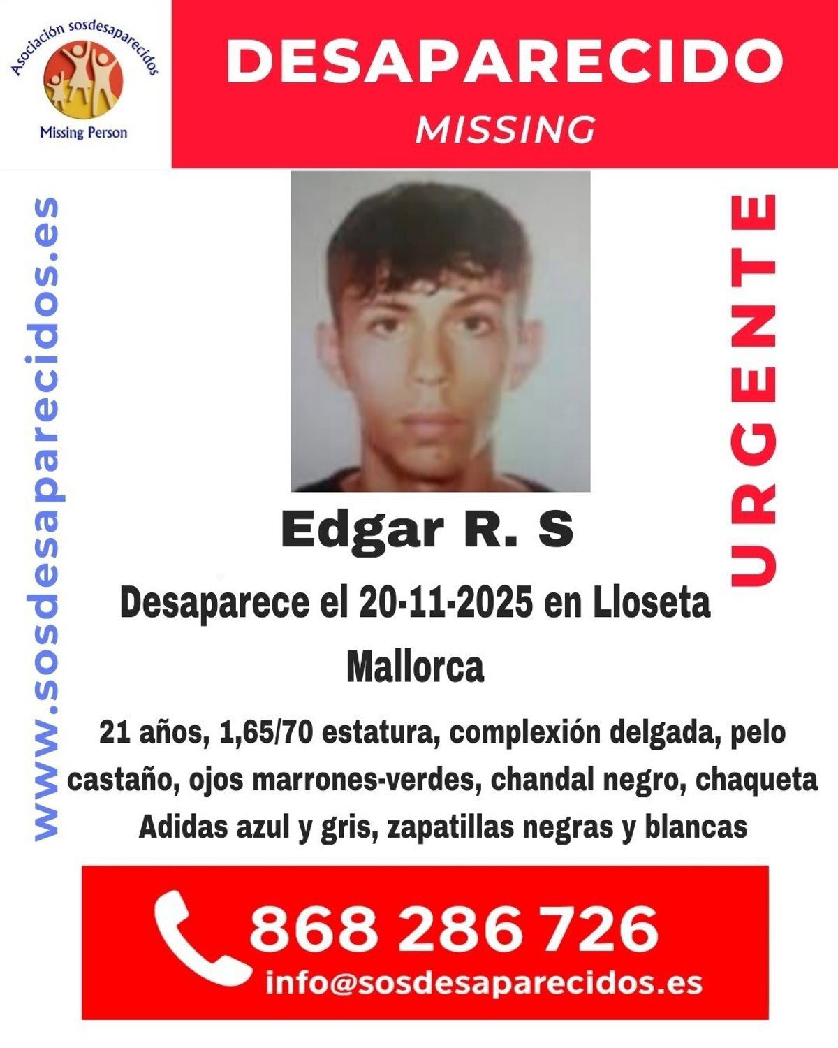 Buscan a un joven desaparecido en Lloseta desde este jueves