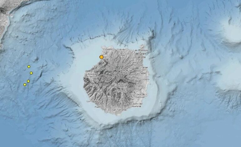 Agaete (Gran Canaria) registra un terremoto de magnitud 2.2, sumándose a los tres sentidos en octubre