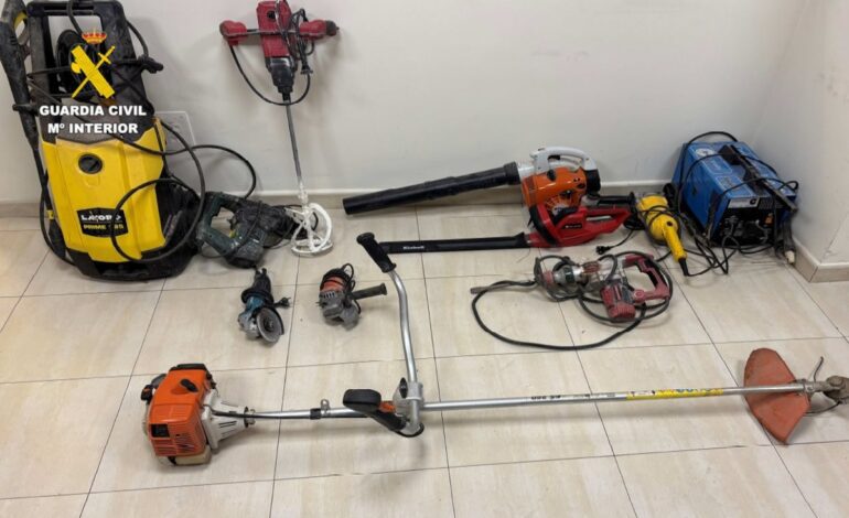 Detenido por robar en una nave de Montoro (Córdoba) y agredir en su arresto a un guardia civil herido leve