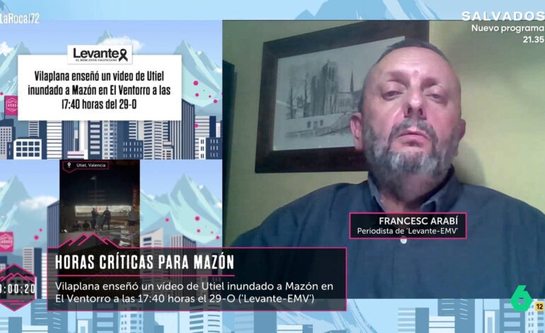 Ha ido acompañando sus giros de guion con la misma estrategia que Mazón