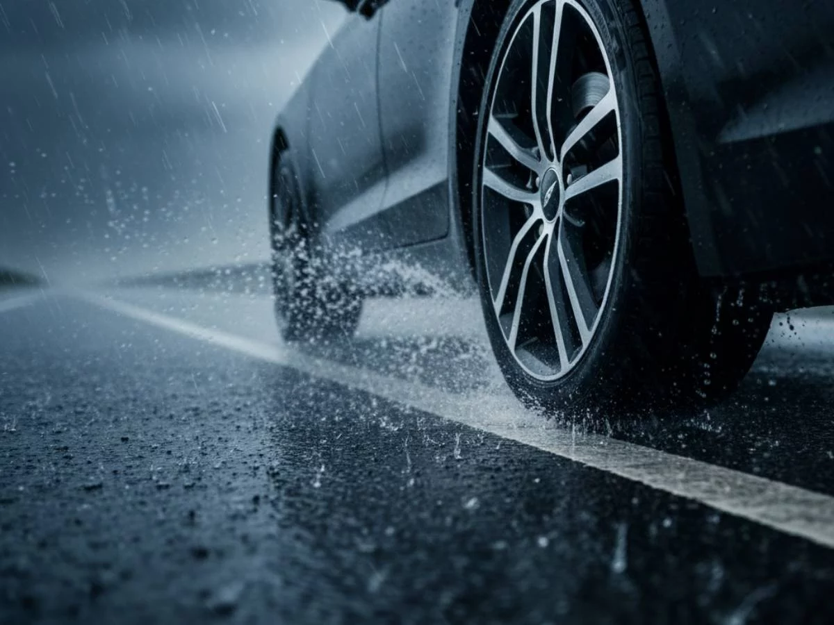 No escatimes en el freno cuando llueve