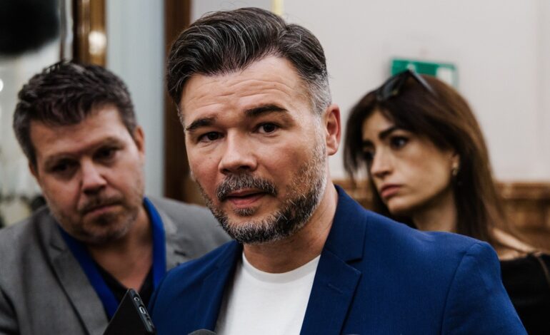 Rufián sentencia la renuncia de Mazón: "Una dimisión a la altura del personaje. Cobarde, falaz y perversa"