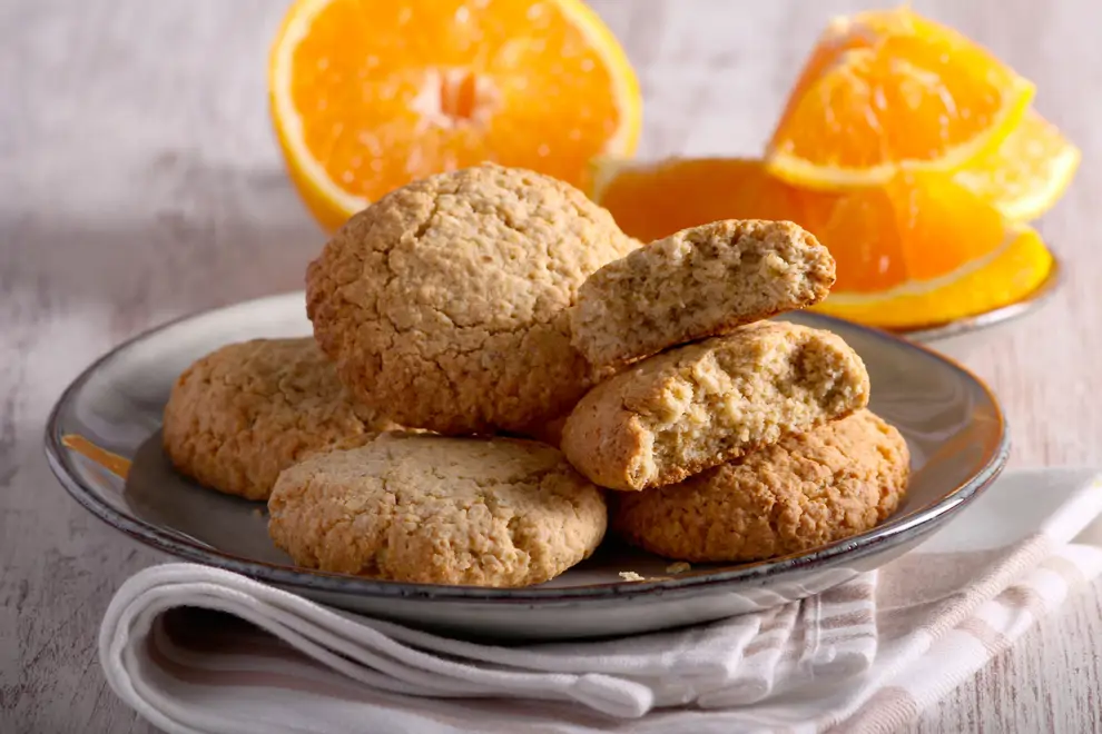 Galletas de avena y naranja