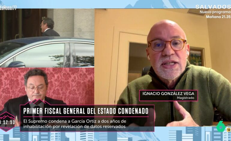 Ignacio González Vega, juez, explica qué recursos tiene el fiscal general del Estado para recurrir el fallo del Tribunal Supremo