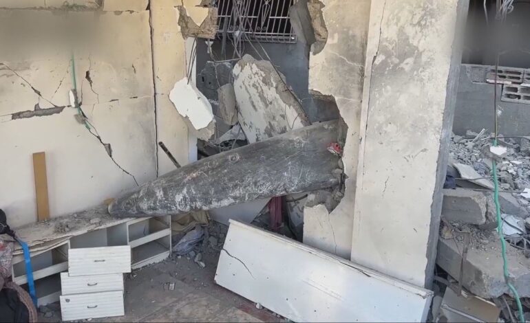 al menos un 10% de las bombas lanzadas por Israel aún no han explotado