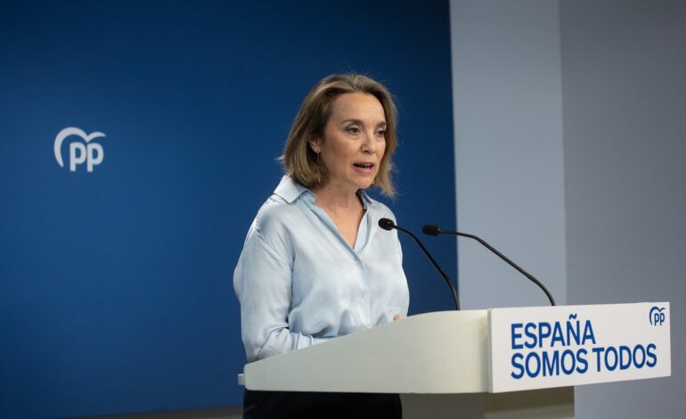 Cuca Gamarra exige la dimisión de García Ortiz para evitar «una profunda crisis de imagen y credibilidad ante la sociedad española»