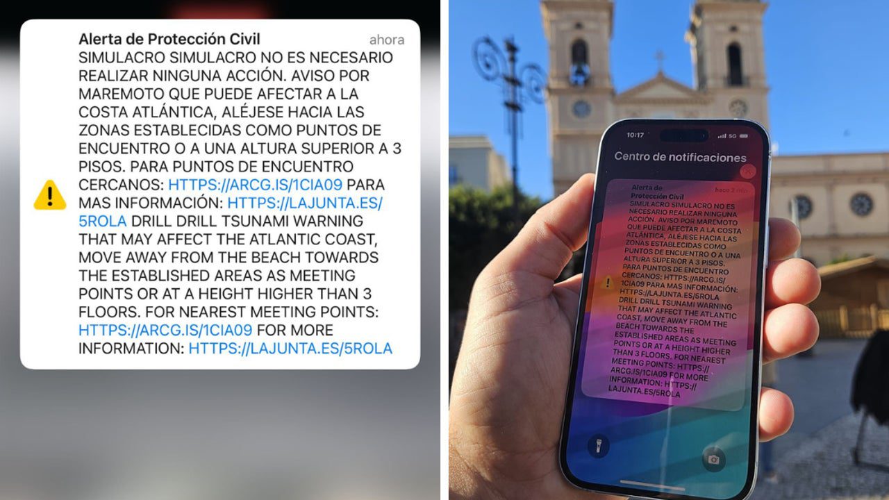 Cádiz recibe un Es-Alert por tsunami en el «mayor simulacro de la historia de España»