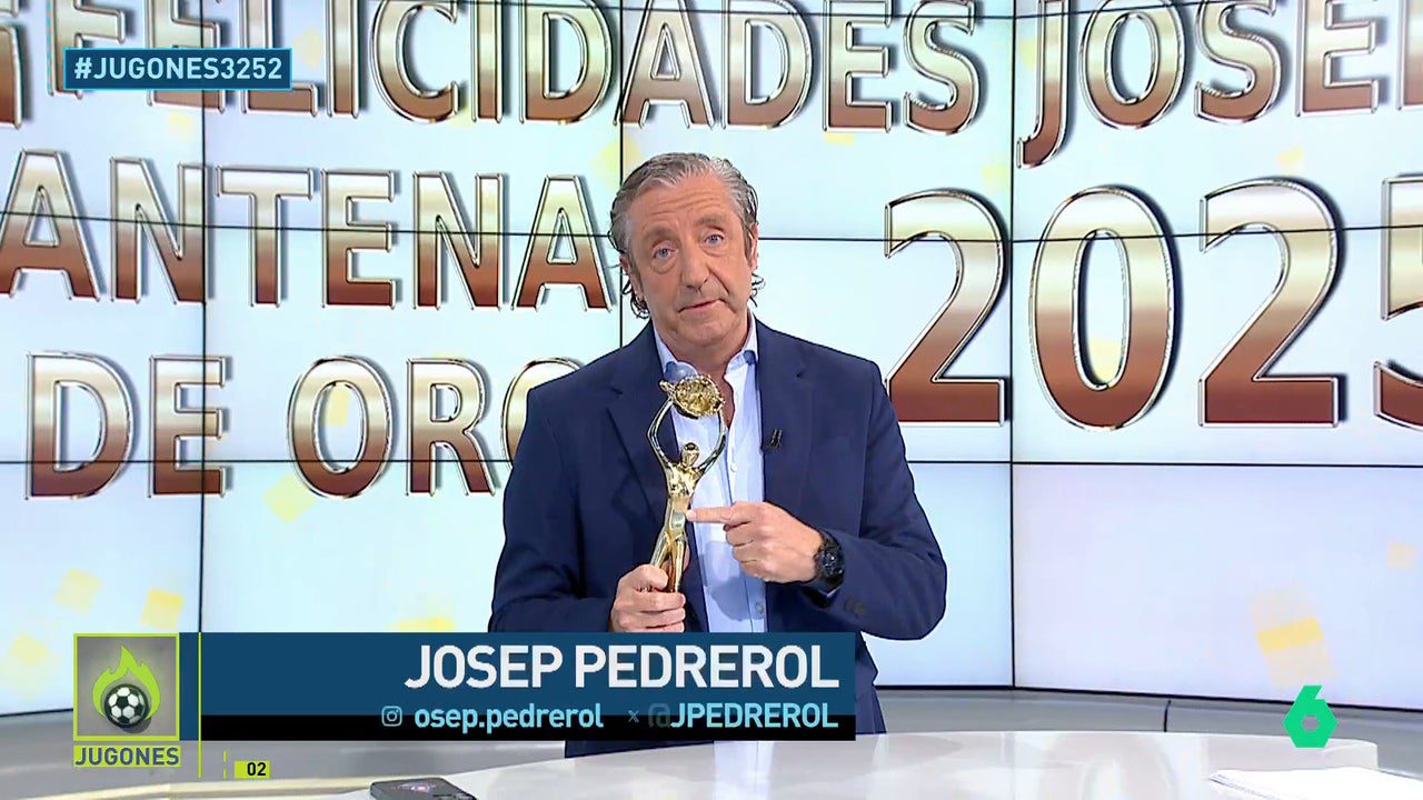 El histórico inicio de Josep Pedrerol con la Antena de Oro en 'Jugones': "A vosotros que nos veis…"