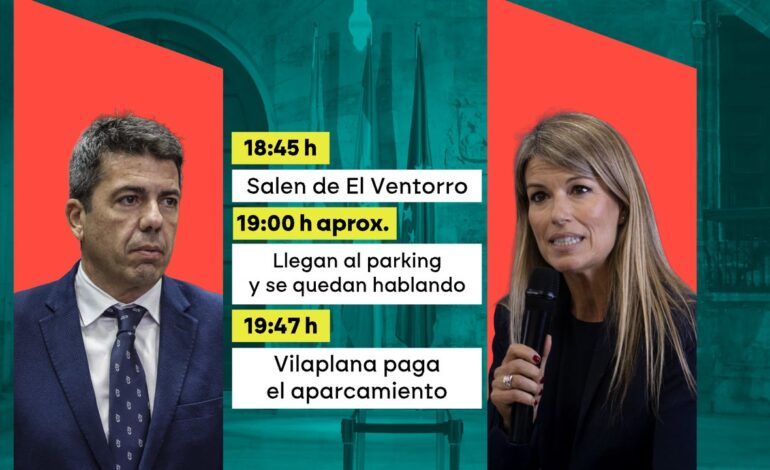 el ticket del parking de Vilaplana vuelve a dejar una hora en negro