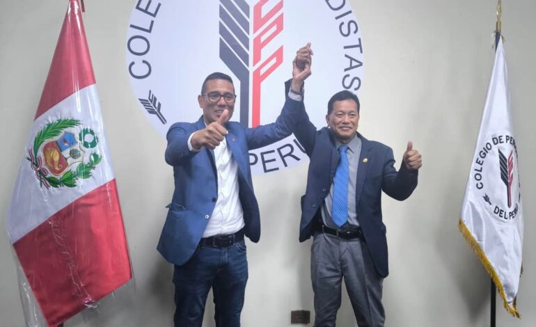 Andrés Zúñiga, elegido Decano del Colegio de Periodistas del Perú