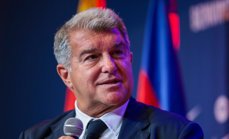 Laporta pasa al ataque y contesta a Florentino Pérez: «Tienen barcelonitis»