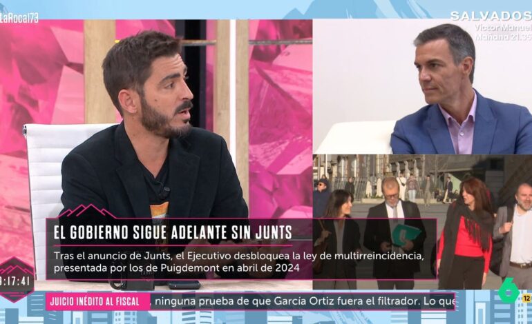 Juanma Lamet: "Que Junts le retire el apoyo al Gobierno no hace que vaya a caer o que este nervioso"