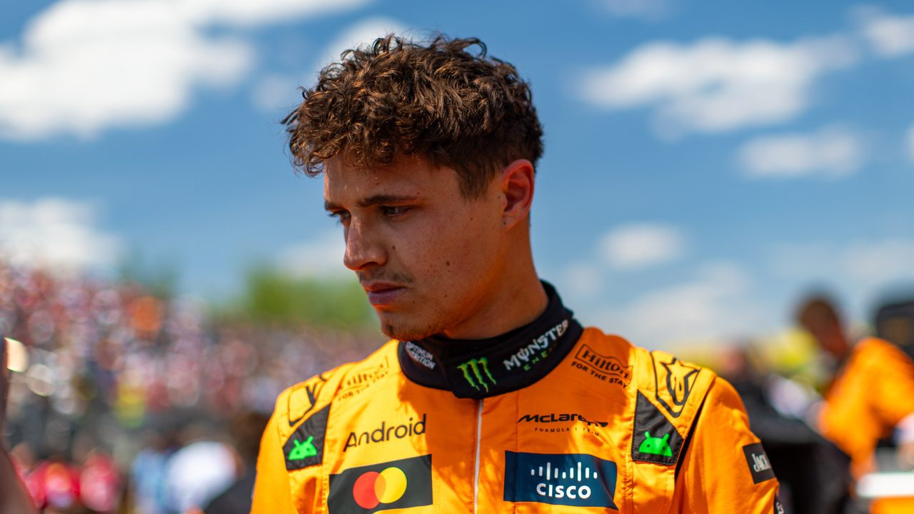 La sorprendente reacción de Lando Norris a la lluvia en Las Vegas: «¡Vaya m*erda!»