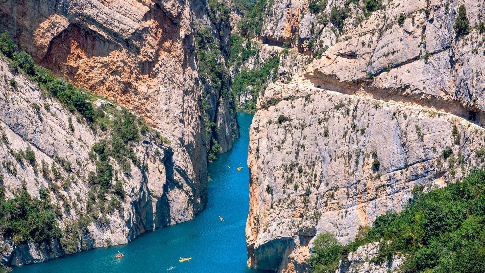 EL CONGOST DE MONT-REBEI y las pasarelas de Montfalcó