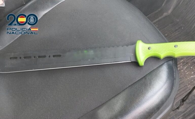 Detenido un hombre en Madrid por amenazar con un machete al entrenador de su hijo por no sacarle a jugar