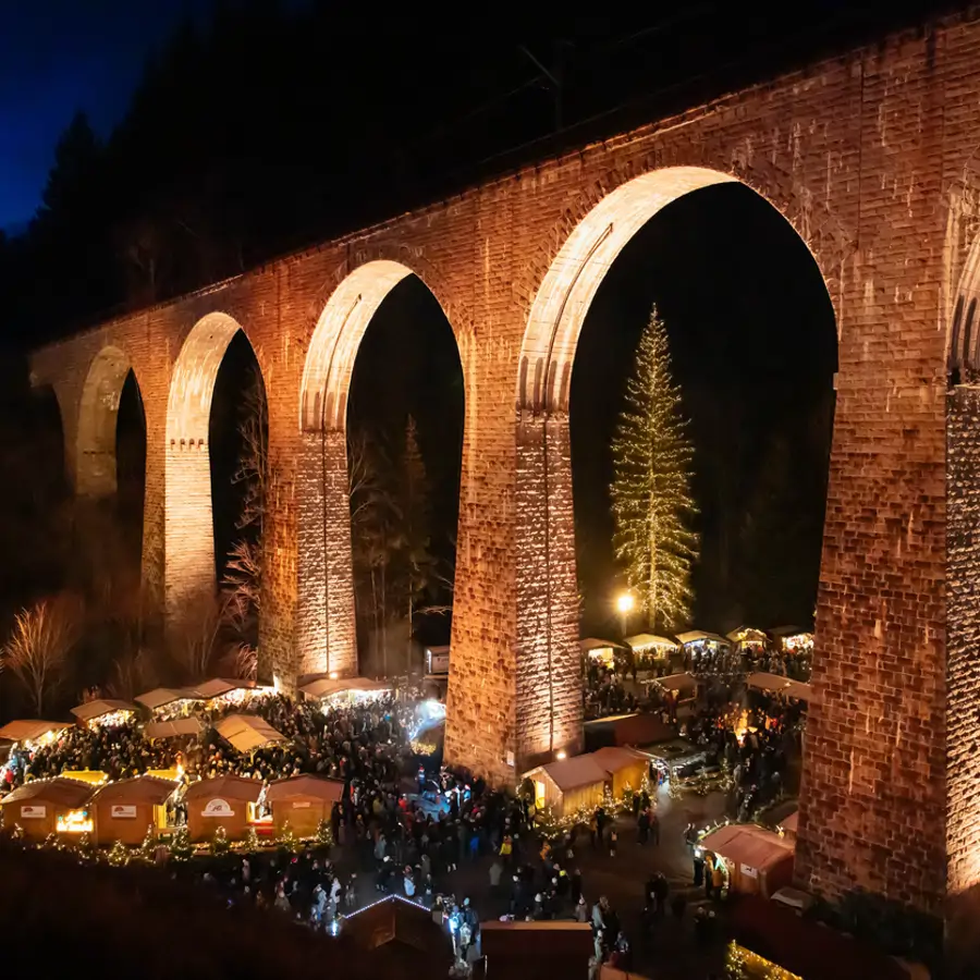 Mercado navideño de Ravennaschlucht