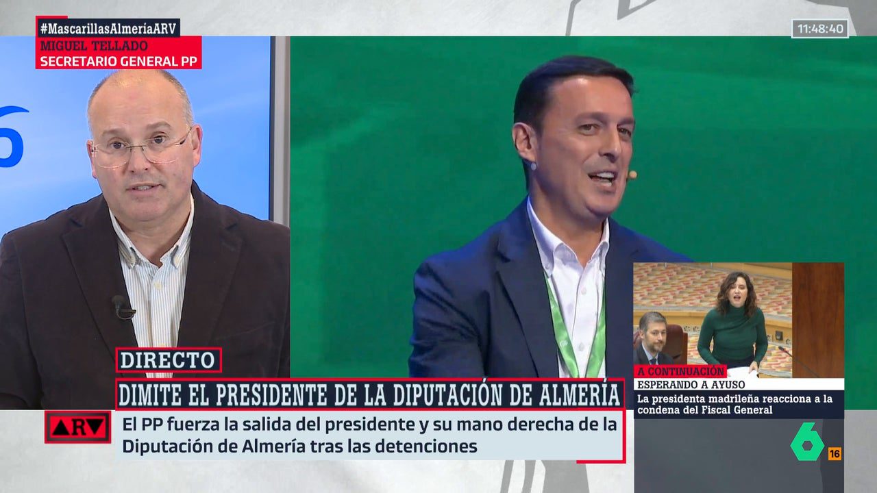 Tellado defiende la «rapidez» del PP ante el caso de corrupción en Almería, pero omite las advertencias que Moreno ignoró