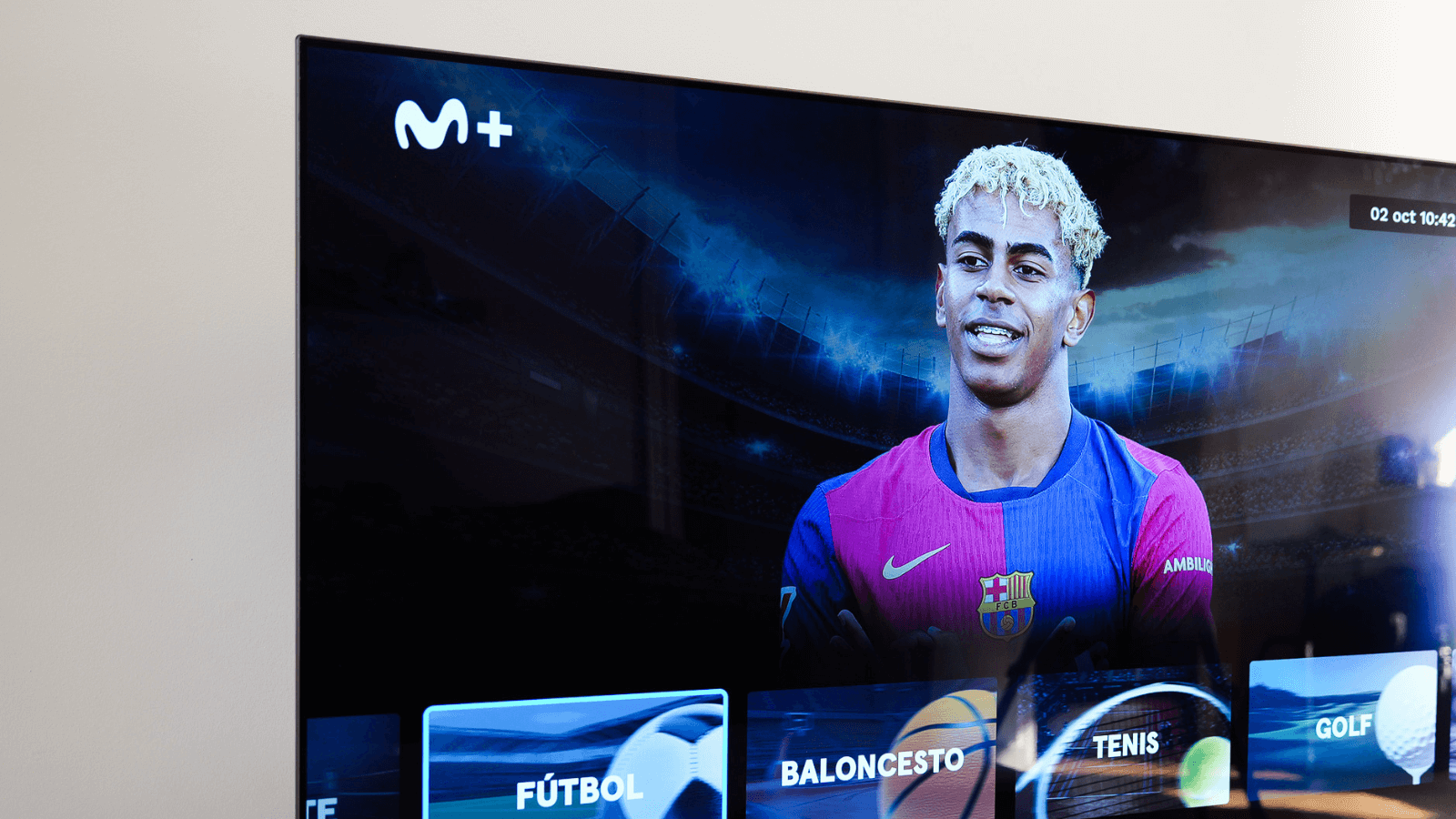 Imagen de smart TV con app Movistar Plus+