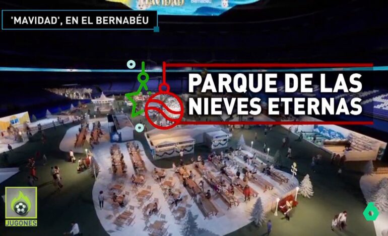 del lago helado a un tobogán desde las gradas