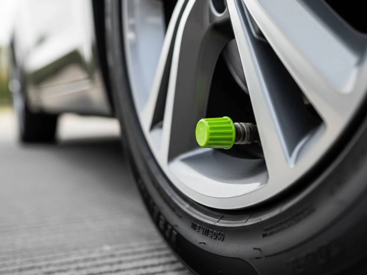 Esto es lo que significan los tapones verdes que ves en algunas ruedas