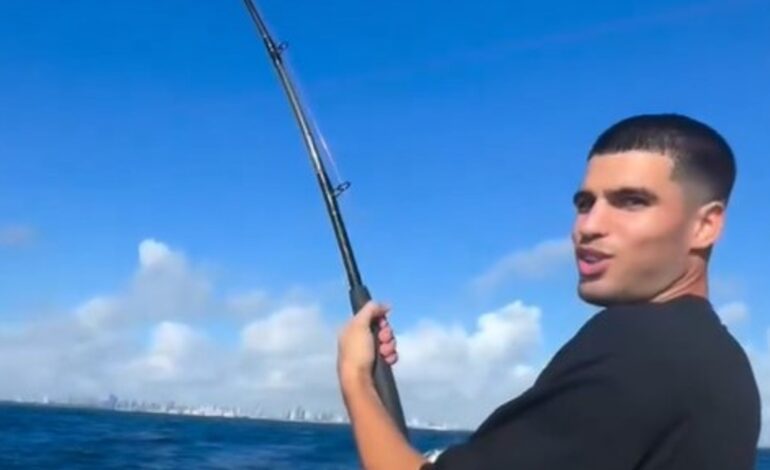 ¡Pescando antes de volver a pista!