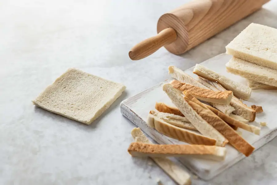 pan de sándwich sin corteza