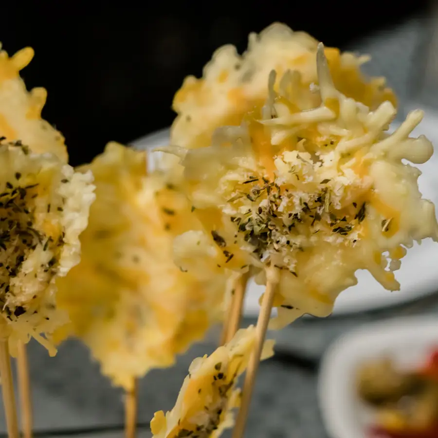 piruletas de parmesano