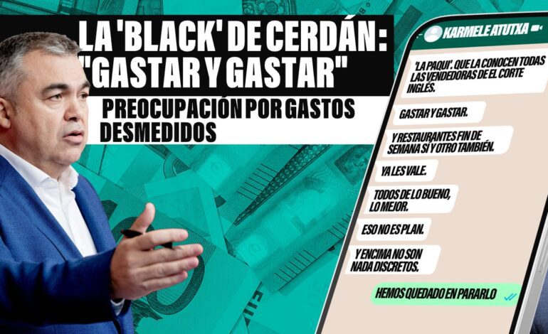 la tarjeta «discreta» que mantenía a Cerdán y su familia