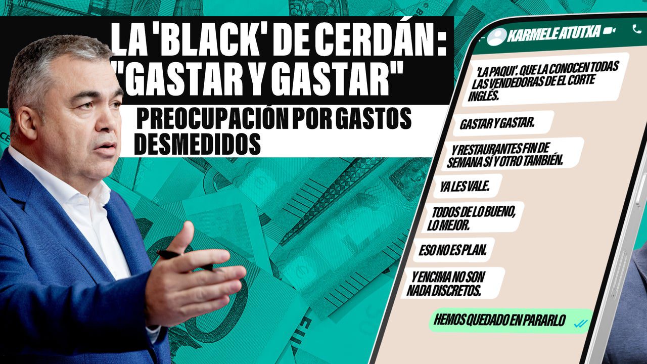 la tarjeta «discreta» que mantenía a Cerdán y su familia