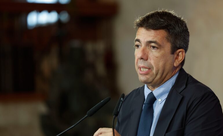 Carlos Mazón anunciará este lunes el resultado de su reflexión tras hablar con Feijóo