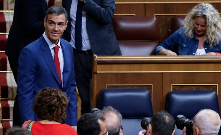 Comparecencia de Sánchez, en directo