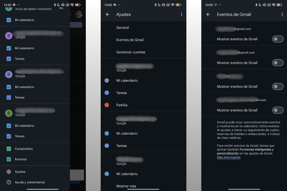 El proceso de eliminación automática de eventos de Google.
