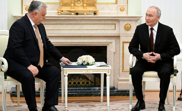 Putin acepta que Budapest acoja las negociaciones de paz para Ucrania tras su reunión con Viktor Orbán