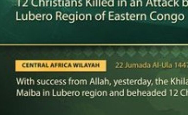 Decapitados doce cristianos en el Congo en medio de desmentidos gubernamentales sobre el genocidio en África