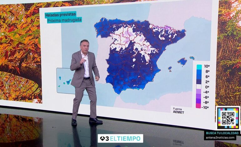 Roberto Brasero alerta de que «vuelve la lluvia con nevadas en las montañas… y el frío sigue»