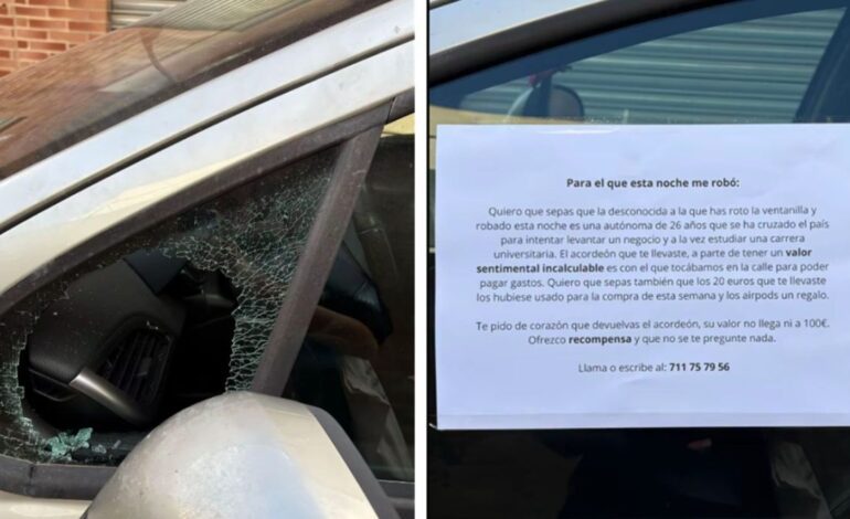 la conmovedora nota de esta joven dedicada al que le rompió el cristal de su coche se ha viralizado en segundos