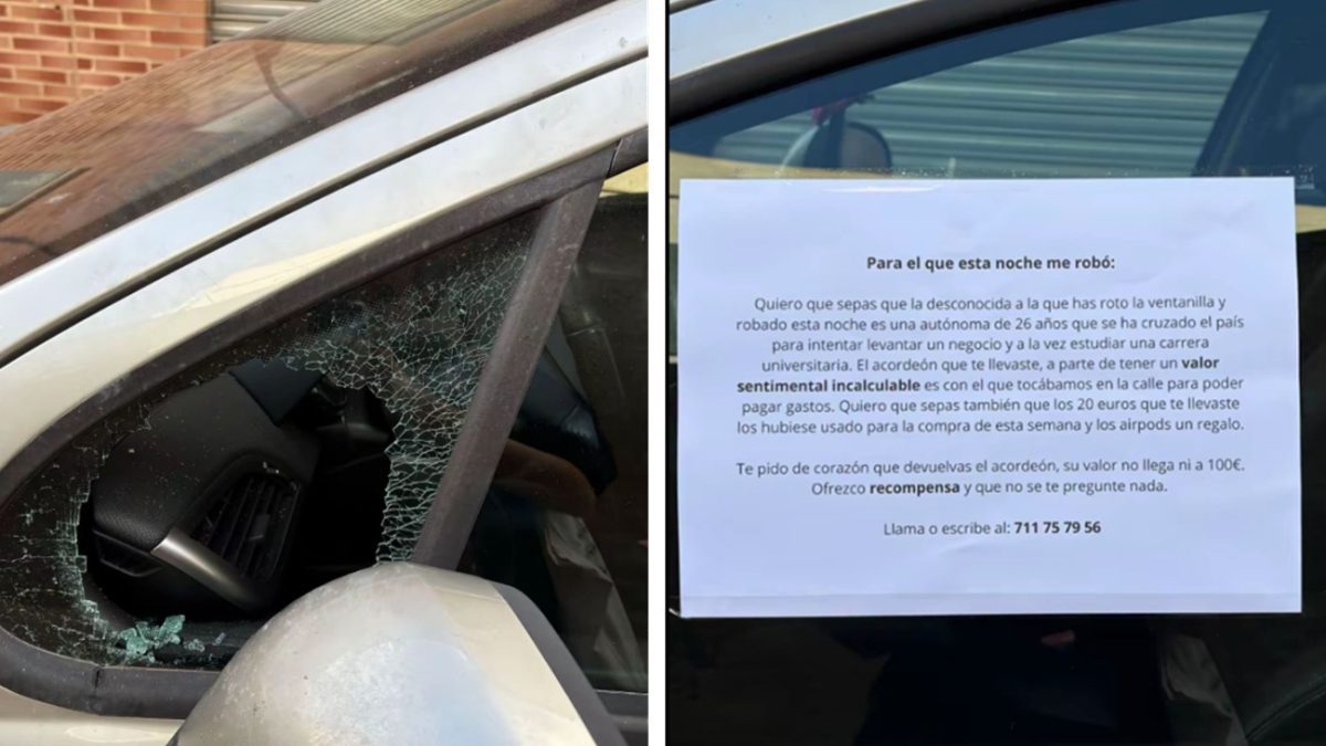 la conmovedora nota de esta joven dedicada al que le rompió el cristal de su coche se ha viralizado en segundos