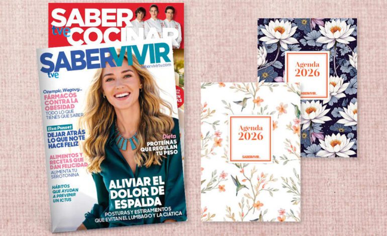 Llévate a casa la Agenda 2026 de Saber Vivir con la revista de este mes