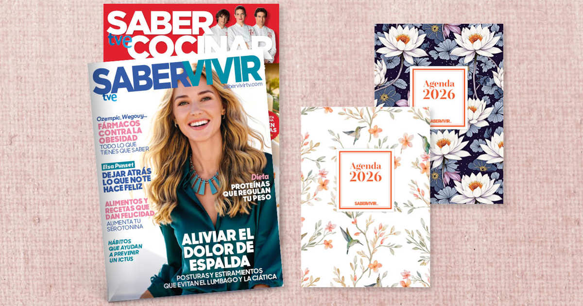 Llévate a casa la Agenda 2026 de Saber Vivir con la revista de este mes