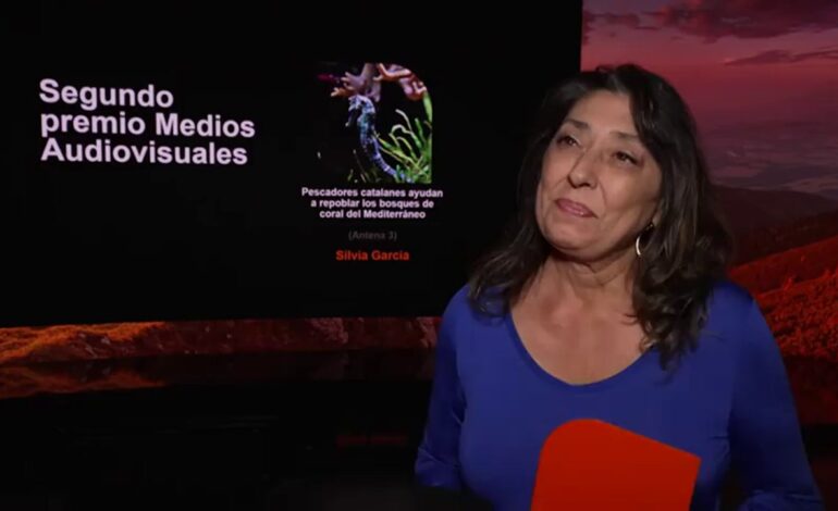 Silvia García, periodista Antena 3 Noticias Fin de Semana, premiada por la divulgación de información de medioambiente en televisión