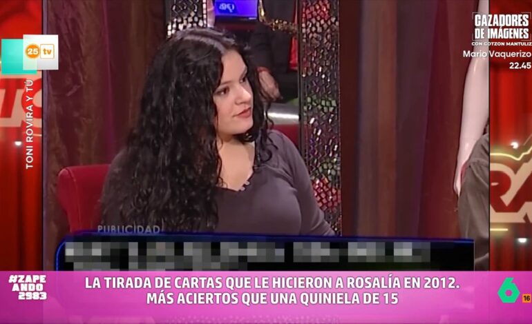 La sorprendente tirada de cartas de un tarotista a Rosalía hace 13 años en la televisión catalana: «Hay una futura estrella»