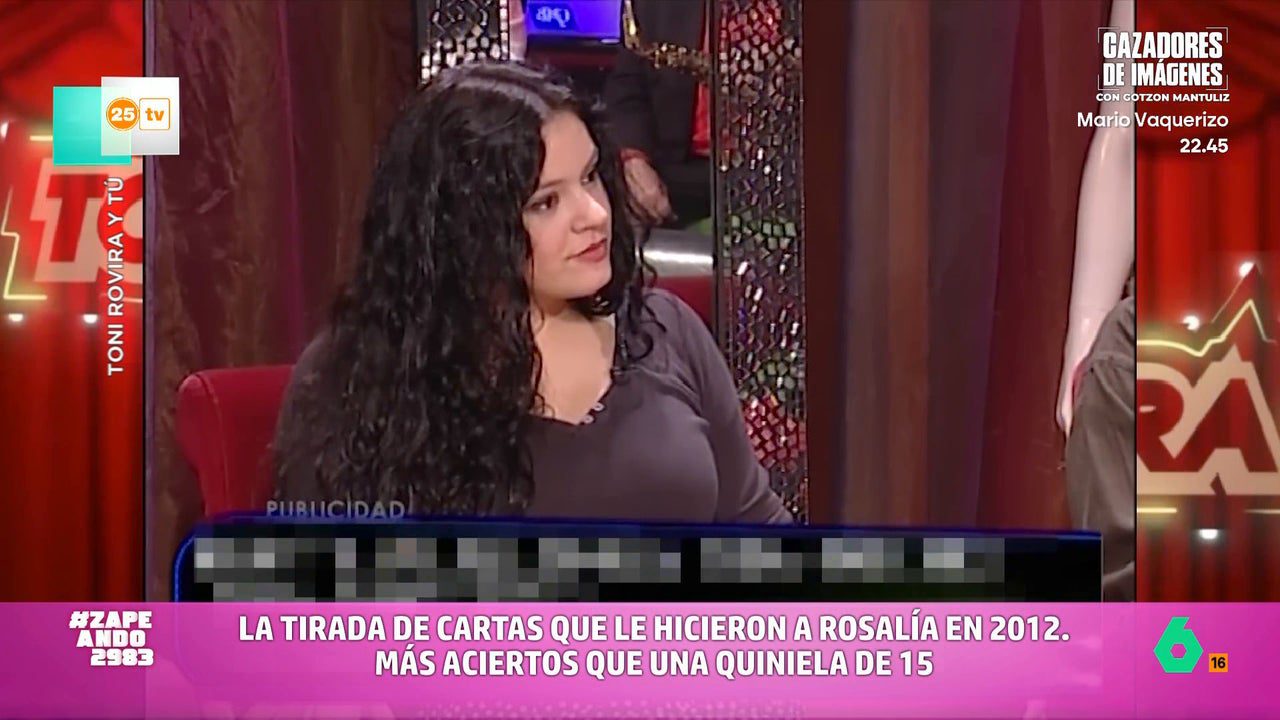 La sorprendente tirada de cartas de un tarotista a Rosalía hace 13 años en la televisión catalana: «Hay una futura estrella»